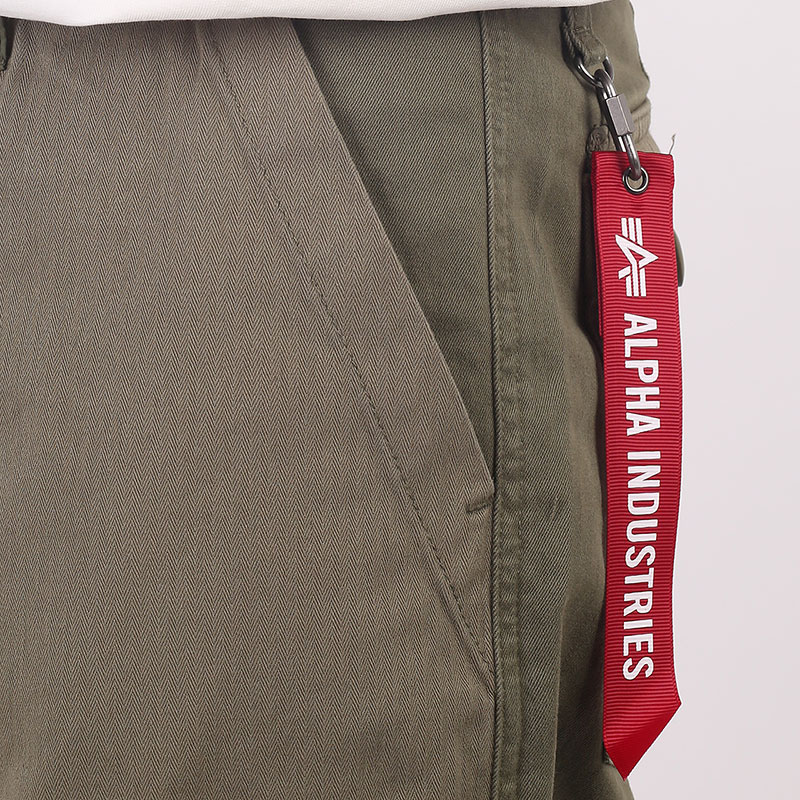 мужские зеленые брюки Alpha Industries Fatigue Pant MBO52500C1-345-dark - цена, описание, фото 2